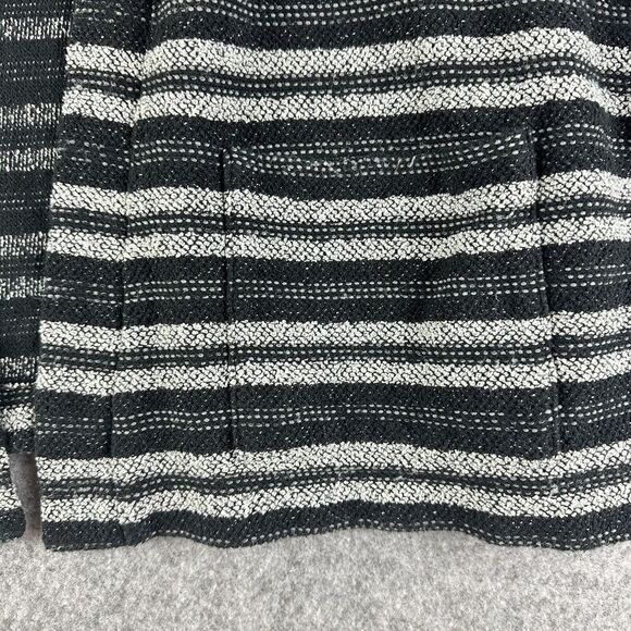 Madewell Open Cardigan Sweater Womens M/L Striped Upbeat Oversized Pockets Light - Picture 4 of 13